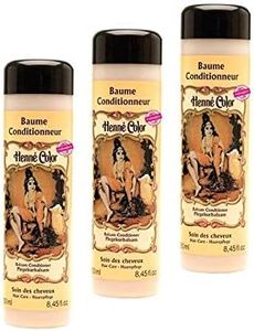 Lot 3 Après-Shampoings Baumes Henné 100% Naturel Soin Capillaire Lavant Sans Sulfate Sans Parabène Entretien Pour Cheveux De 3 x 250ml