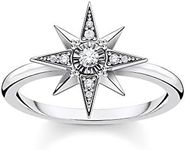 THOMAS SABO Ring Star 925 Sterling Silver TR2299, Ringgröße 54, Precious metal, Cubic Zirconia