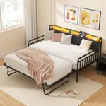 Zevemomo Twin Daybed with Pop Up Tr