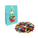 PLUS PLUS Building Blocks Toy - 300 pc Kids Construction Toys, Creative Learning Resources and STEM Play for Home and Travel - Girls and Boys Toys Age 5 Plus - Rainbow 300 Pieces