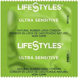 Lifestyles Rubber Ultra Sensitive Condom - 100 Condoms