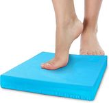 Body Sport Non-Slip Balance Pad – Improve Balance & Build Strength – Physical Therapy & Yoga Pad for Home & Gym – 19" x 16" x 2 1/4", Blue