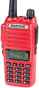 BaoFeng UV-82HP (RED) High Power Dual Band Radio: 136-174mhz (VHF) 400-520mhz (UHF) Amateur (Ham) Portable Two-Way