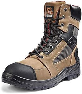 Kodiak Men's Rebel Steel Toe 8-Inch Work Boot, Smoke, 10 M US