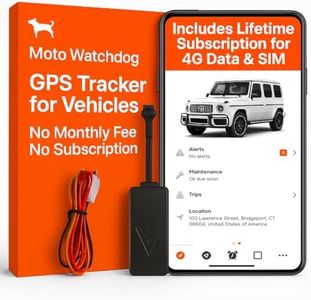 Wired GPS Tracker for Vehicles No Monthly Fee, No Subscription, 4G SIM and Data Included, Business Fleets, Quick Install, Speeding Alerts, Mileage Tracking, Trip History, USA Developed, Moto Watchdog