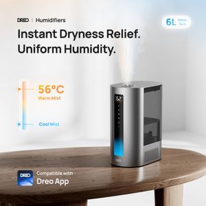 Dreo 6L Smart Humidifier – Large Capacity, Adjustable Mist