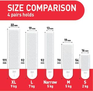 Command Large Hanging Strips, White – Damage-Free Wall Mounting