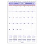 AT-A-GLANCE 2024 Wall Calendar, 15-1/2" x 22-3/4", Large, Monthly, Wirebound (PM32824)