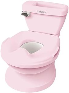 Summer Infant by Ingenuity My Size Potty Pro in Pink, Toddler Potty Training Toilet, Lifelike Flushing Sound, for Ages 18 Months+, Up to 50 Pounds