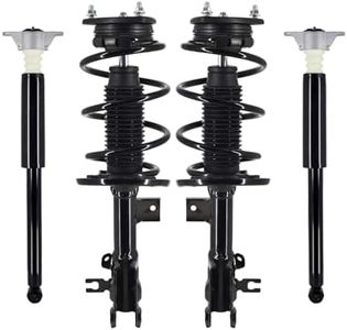 PM Auto Set of 4 Front Quick Complete Strut-Coil Spring Assembly-Rear Complete Shock Absorber Kit For 2014-2018 Mazda 3