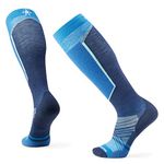 Smartwool Ski Targeted Cushion Merino Wool Extra Stretch Over the Calf Socks for Men and Women, Laguna Blue, X-Large