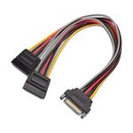 Cable Matters (3 Pack 15 Pin SATA Power Y-Splitter Cable - 20cm