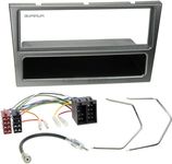 VAUXHALL CORSA C 00-04 Original Plug & Play Quality Single DIN Car Radio Installation Set Includes Aerial Adaptor Radio Connection Cable and Radio Fascia/Frame Aluminium