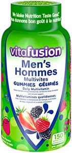 Vitafusion Men's Multivites Gummies, Daily Multivitamin, Healthy metabolism 1, Immune support 2, Connective tissue formation 3, 150 Count (2.5-month supply).