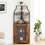 IDEALHOUSE Corner Wine Cabinet with