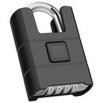 Large Heavy Duty Combination Padlock, [Wraped Beam Cut Resistance] Diyife 54mm Combination Lock, Weatherproof 4 Digit Combo Lock Outdoor Padlock Locker Lock for Gate, Garage, Shed, School, Gym (Black)