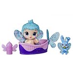 Baby Alive Glo Pixies Minis Doll, Aqua Flutter, Glow-in-The-Dark Doll for Kids Ages 3 and Up, 3.75-Inch Pixie Toy with Surprise Friend