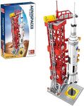 Block Builder Rocket Launch Building Block Set (457 Pieces) Space Series Building Blocks for Kids and Adults