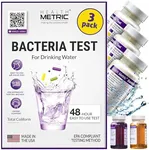 Coliform Bacteria Test Kit for Drinking Water - Easy to Use 48-Hour Water Quality Testing Kit for Home Tap & Well Water | EPA Approved Testing Method | Made in The USA | Incl. E Coli | 3-Pack