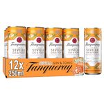 Tanqueray Flor de Sevilla Gin & Tonic | 6.5% vol | 12 x 250ml | Ready to Drink Cans | Bittersweet Taste of Seville Oranges & Tanqueray London Dry Gin | Mixed with Tonic