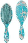 Wet Brush Original Detangling Brush, Blue (Electric Forest) - Detangler Brush with Soft & Flexible Bristles - Detangling Brush for Curly Hair - Tangle-Free Brush for Straight, Thick, & Wavy Hair