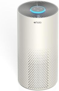 Afloia Air Purifier for Home Bedroom Large Room Up to 1076 Ft², 3-Stage Filter Air Purifiers for Bedroom, Remove Dander Pets Hair Pollen Mold Smoke, 7 Colors Light, Kilo Grey