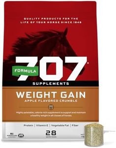 Formula 707 Weight Gain Crumble Equine Supplement, 7lb Bucket – Palatable, Calorie-Rich Nutritional Support for Hard-to-Keep and Senior Horses