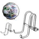 AMT Plate Stands for Display - Holder Stand + Acrylic Frame holder stand Picture, Decorative Plate, Book, Photo Easel (1, 5 inch) (6 Inch - 2 Pack)