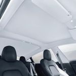 TOPABYTE Roof Sunshade for Tesla Model 3 2018-2024 2025 Highland Glass Sunroof Shade Window Insulation UV & Heat Protection Double-Layer Sun Shade Beige (Produced from China)