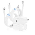 for iPhone 15 16 Charger Fast Charging 6ft, Apple 20W USB C Charger and Type C to C Cable Cord Block Plug Power Adapter Cube Brick for iPhone 16/16 Pro/16 Pro Max/15/15 Pro Max/15 Plus/iPad