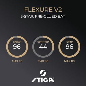 STIGA Flexure V2 Table Tennis Bat – Professional Ping Pong Paddle