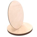 Wood Circles 8 Pcs 12 Inch Round Unfinished Wooden Slices Laser Cut for Craft Supply Painting Wedding Party Decorations