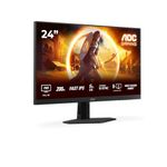 AOC 24G4HRE - 24 inch Full HD Gaming Monitor, 200Hz, Fast IPS, 1ms, G-sync comp, HDR10, Game modes (1920x1080, 2x HDMI 2.0, DisplayPort 1.4)