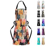 Sosolong Apron with 2 Pockets Cooking Kitchen Aprons for Women Men Chef,Adjustable Waterproof Apron ,Adult Gifts