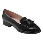 Bandolino Women's Linzer Loafer, Black Patent, 5 UK