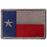 Tactical Texas Flag Patch Embroidered Morale Applique Fastener Hook & Loop Emblem