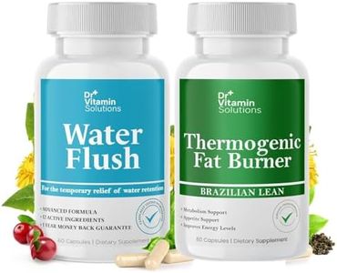 DR VITAMIN SOLUTIONS Diuretic Water Pills & Thermogenic Fat Burner Bundle - 120 Caps