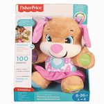 Fisher-Price Laugh and Learn Smart Stages Sis - Castilian Spanish Edition, Musical Plush Infant Toy, FPP55