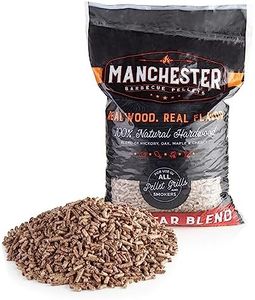 Manchester Barbecue Wood Pellets, Natural Wood Pellets, Pizza Oven Pellets, Authentic Taste, Flavour Blend, Premium Chemical Free Wood, For Pellet BBQ