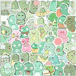 50Pcs Dinosaur Stickers for Kids Children Teen, Cute Obese Dinosaur Stickers Packs, Vinyl Waterproof Creative Animal Decals for Diaries, Books, Laptops, Mobile Phones