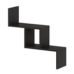 Furinno Rossi Wall Mount Floating Ladder Shelf, Espresso