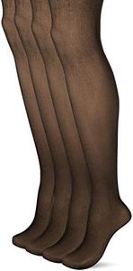 L'eggs Women's Everyday Regular Panty Hose, Black, Q