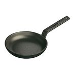 Staub 1221223 Cast Iron Mini Frying Pan, 4.75-inch, Black Matte