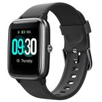 Foronechi Smart Watch for Android/Samsung/iPhone, Activity Fitness Tracker with IP68 Waterproof for Men & Women, Smartwatch with 1.54" Full-Touch Color Screen, Heart Rate & Sleep Monitor, Black