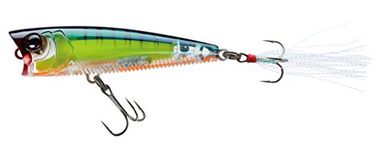 Yo-Zuri 3DB Popper Topwater Lure, Prism Fire Tiger, 3-Inch