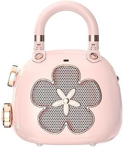 DOSS Candy 2-in-1 Mini Bluetooth Speaker & Cute Bag Charm with Loud Sound - A Perfect Fusion of Impressive Sound and Fashion Charm, Crafted to Surprise Women, Girlfriend, Wife, BFF, Teens-Light Pink