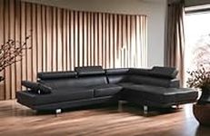 Liveasy Furniture Faux Leather Sect