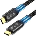 ConnBull Thunderbolt 4 Cable Long 16.4FT Supports 100W Charging Compatible with Thunderbolt 3/ USB4 Monitor, MacBook etc