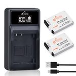 EN-EL12 Battery and LED Charger for Nikon Coolpix A1000 B600 W300 A900 AW100 AW110 AW120 AW130 S6300 S8100 S8200 S9050 S9200 S9300 S9400 S9500 S9700 S9900 P310 Digital Camera