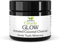 Clearly Glow, Teeth Whitening Activated Coconut Charcoal Powder | Pure, Natural, Food Grade, Non GMO, Made in USA | Whiten Teeth Naturally (3 Months Supply (25g))
